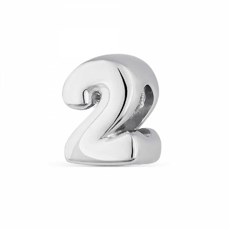 Abalorio número dos plata 1