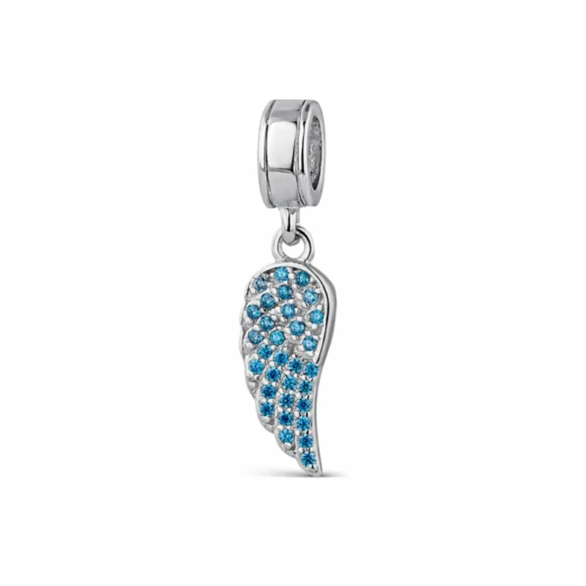 Silver-blue wing bead 1