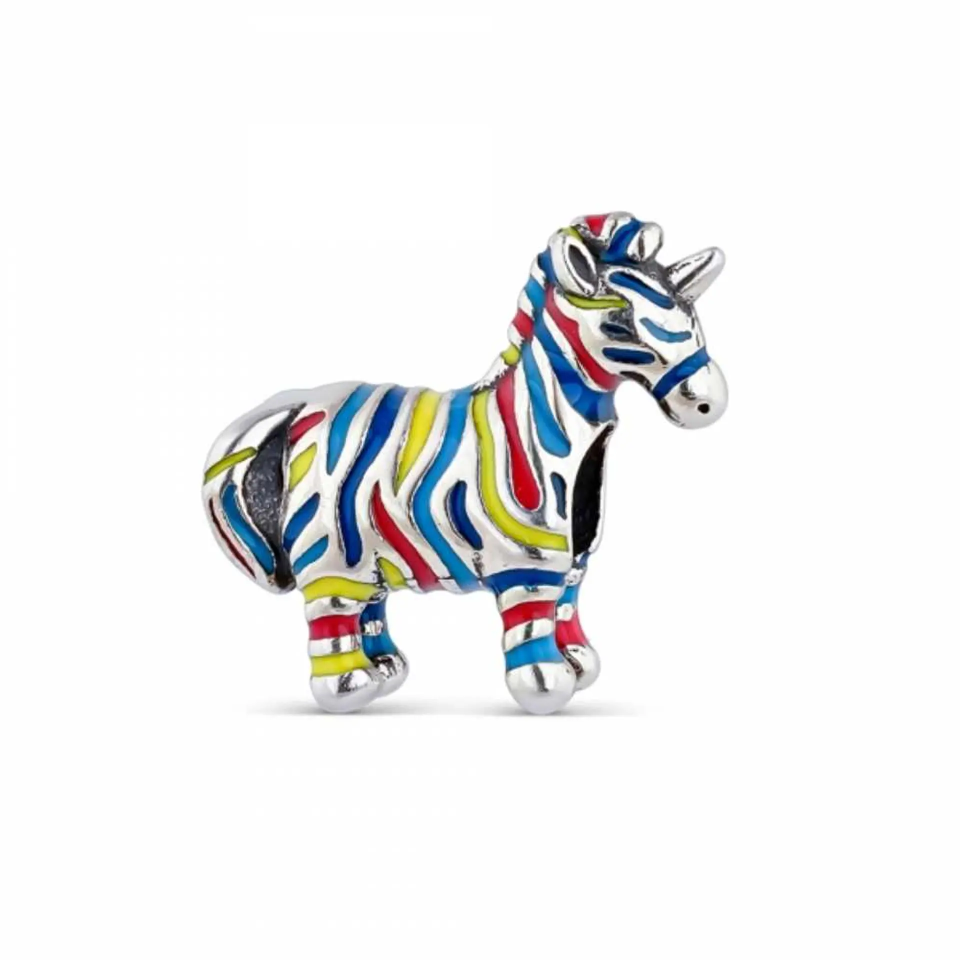 Silver unicorn bead 1
