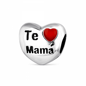 Abalorio te quiero mamá plata