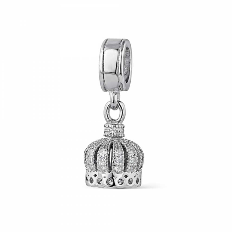 Abalorio corona plata 1