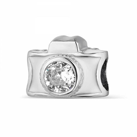 Silver camera bead
