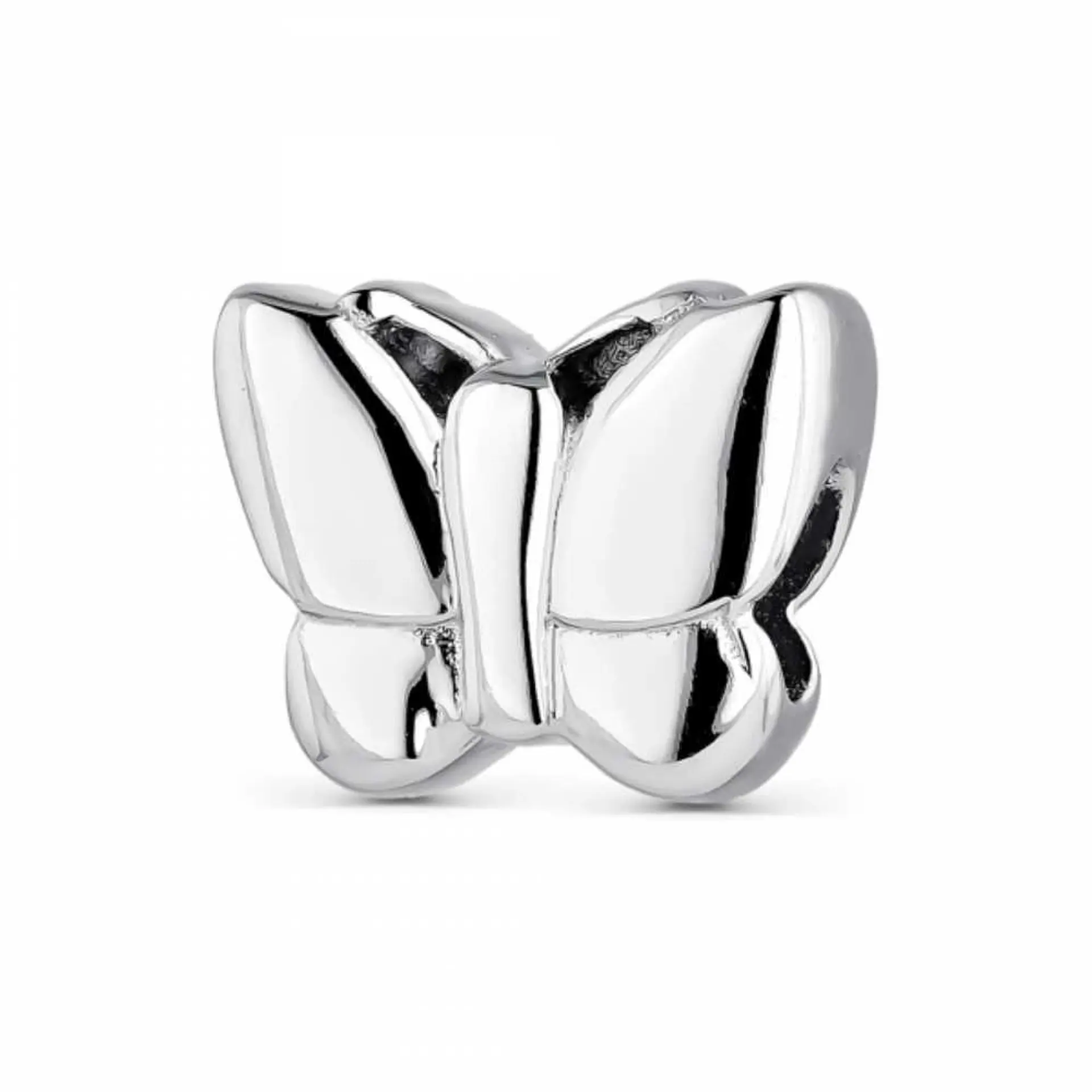 Silver butterfly bead 1