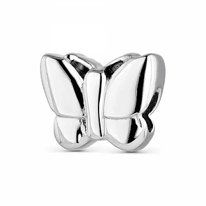 Abalorio mariposa plata