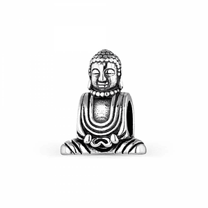 Abalorio buda plata