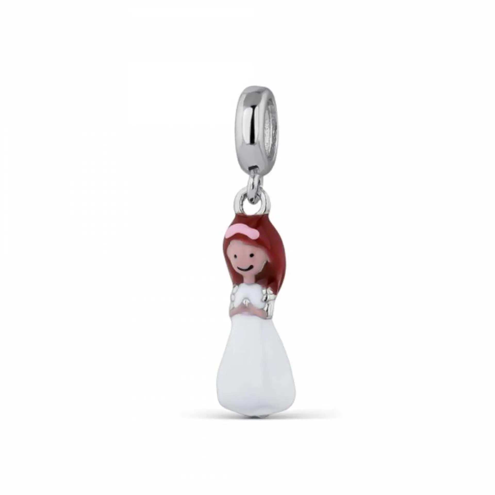 Silver communion girl bead 1