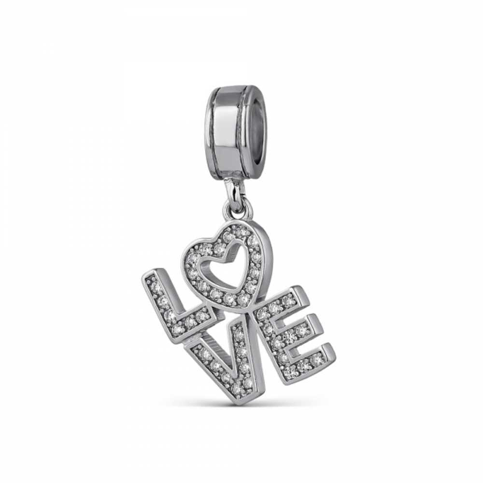 Abalorio love plata 1