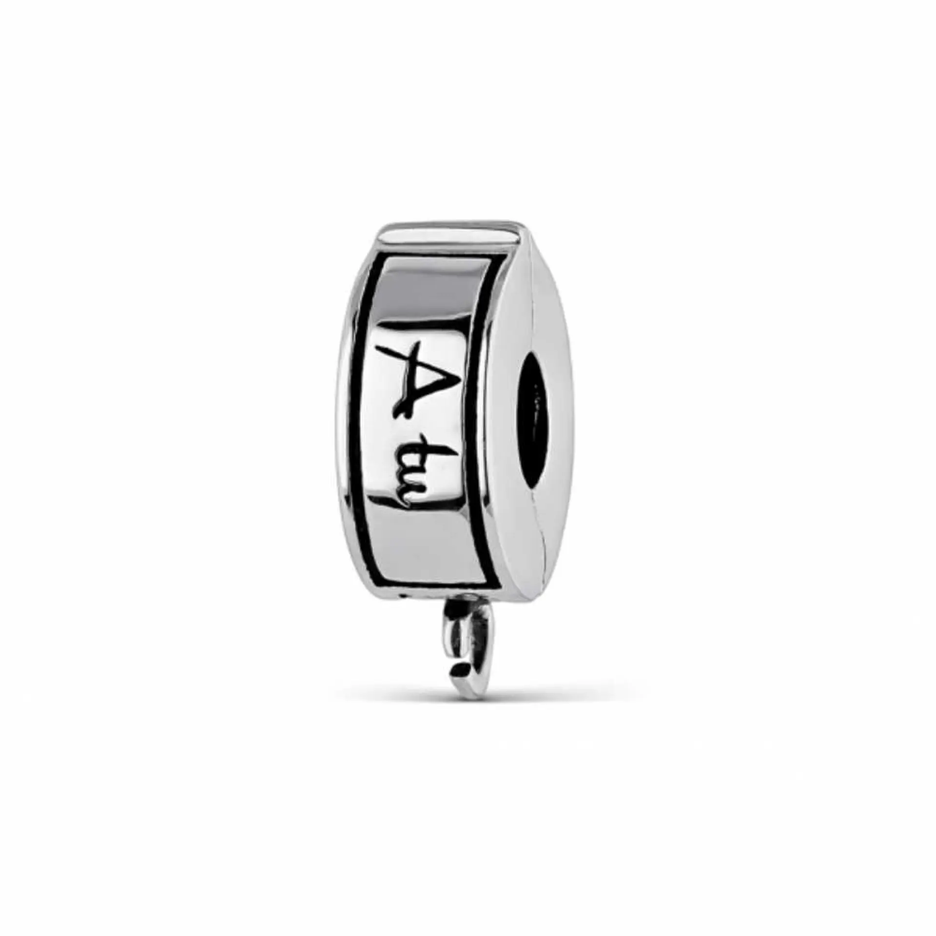 Abalorio clip plata 1