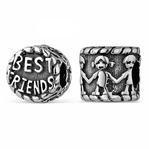 Abalorio best friend plata