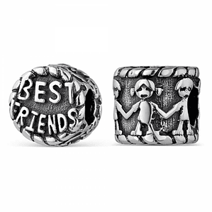 Abalorio best friend plata