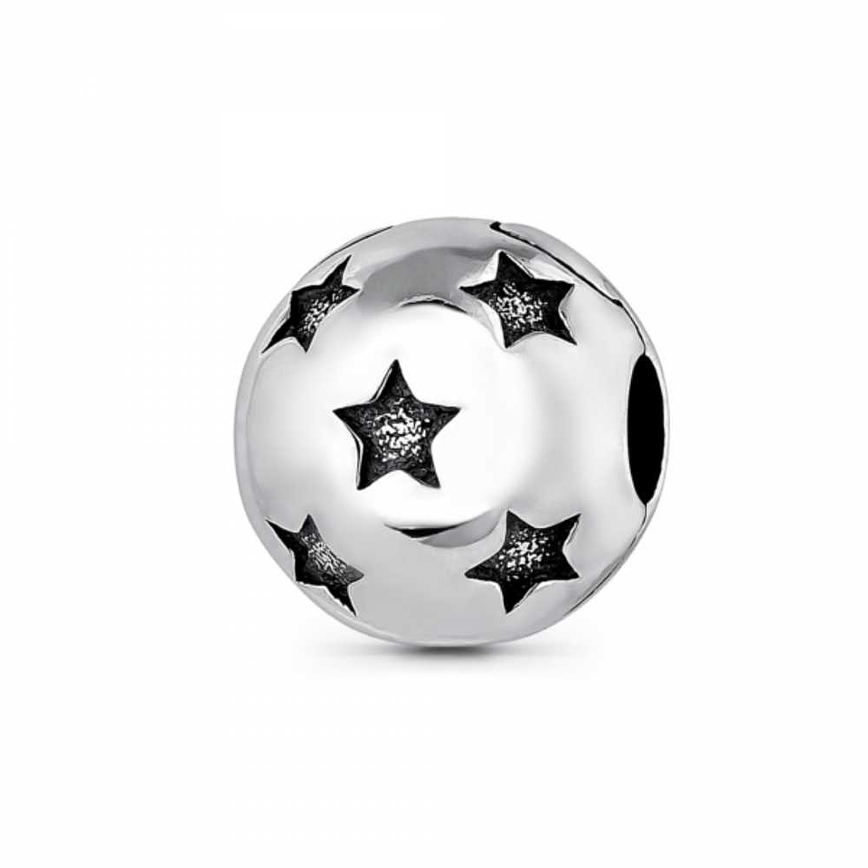 Abalorio clip universo plata 1