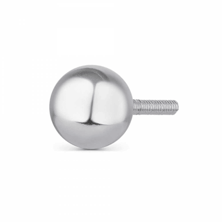 Abalorio bola rosca para cierre de pulsera plata 1