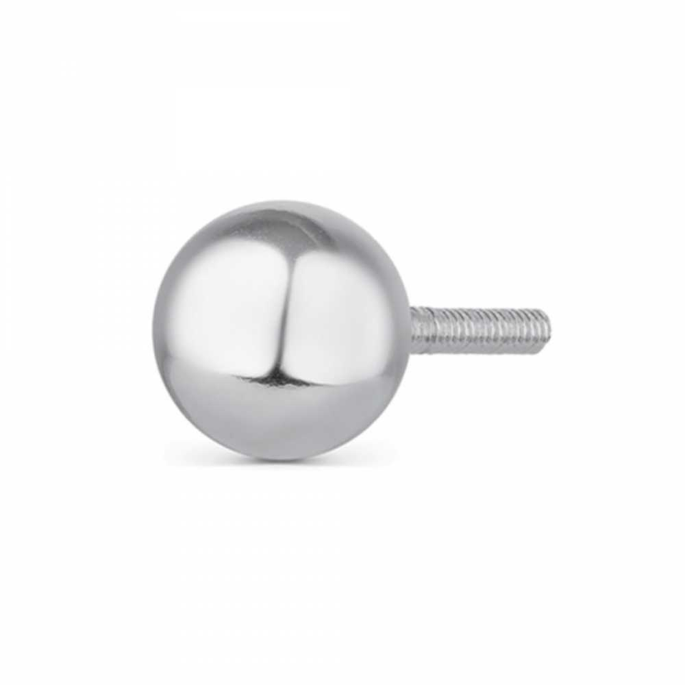 Abalorio bola rosca para cierre de pulsera plata 1