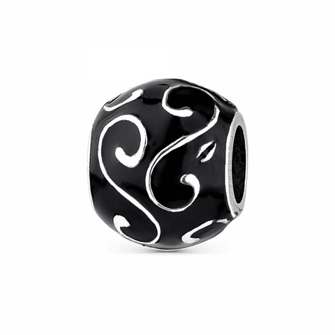 Abalorio ramas plata