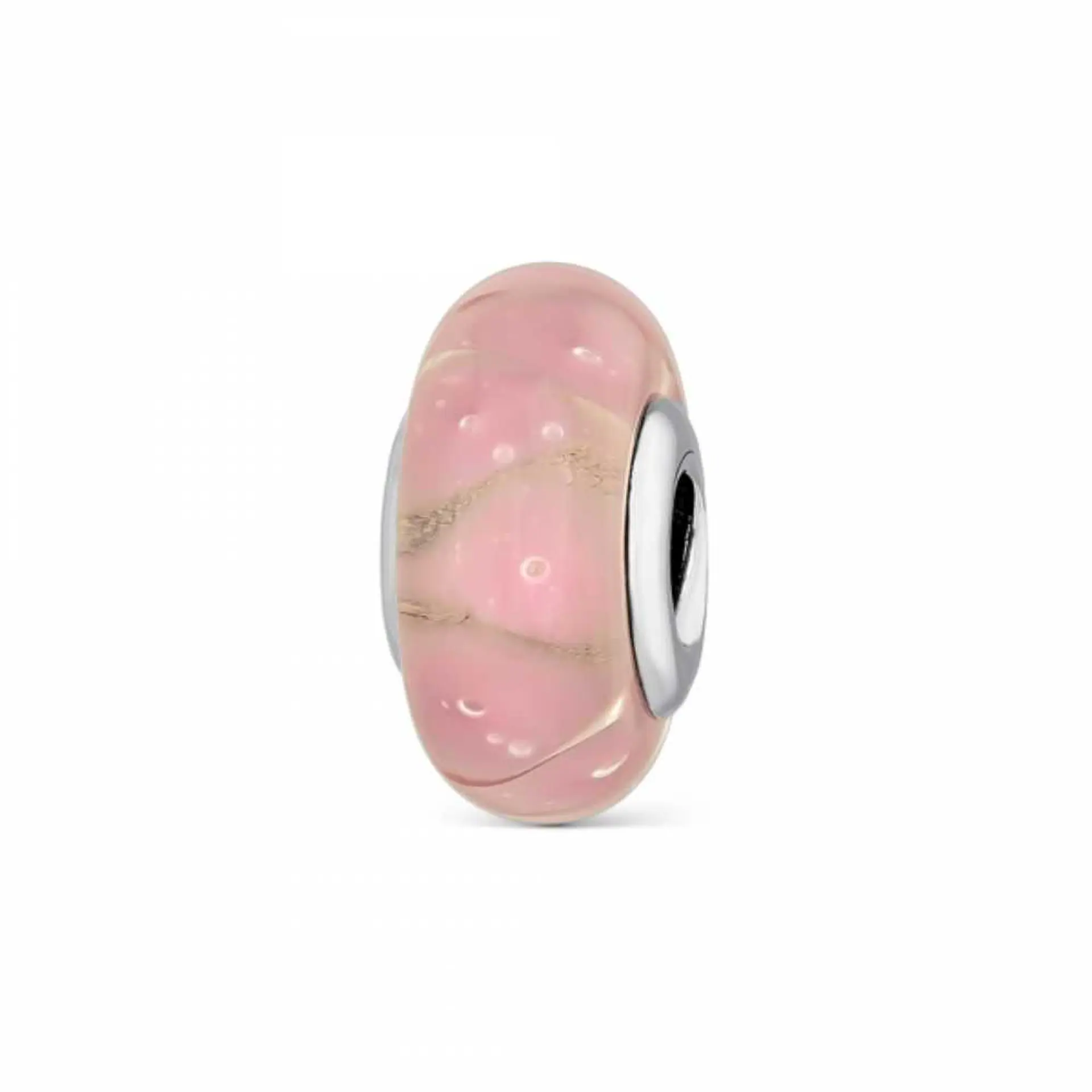 Abalorio murano pastel plata 1