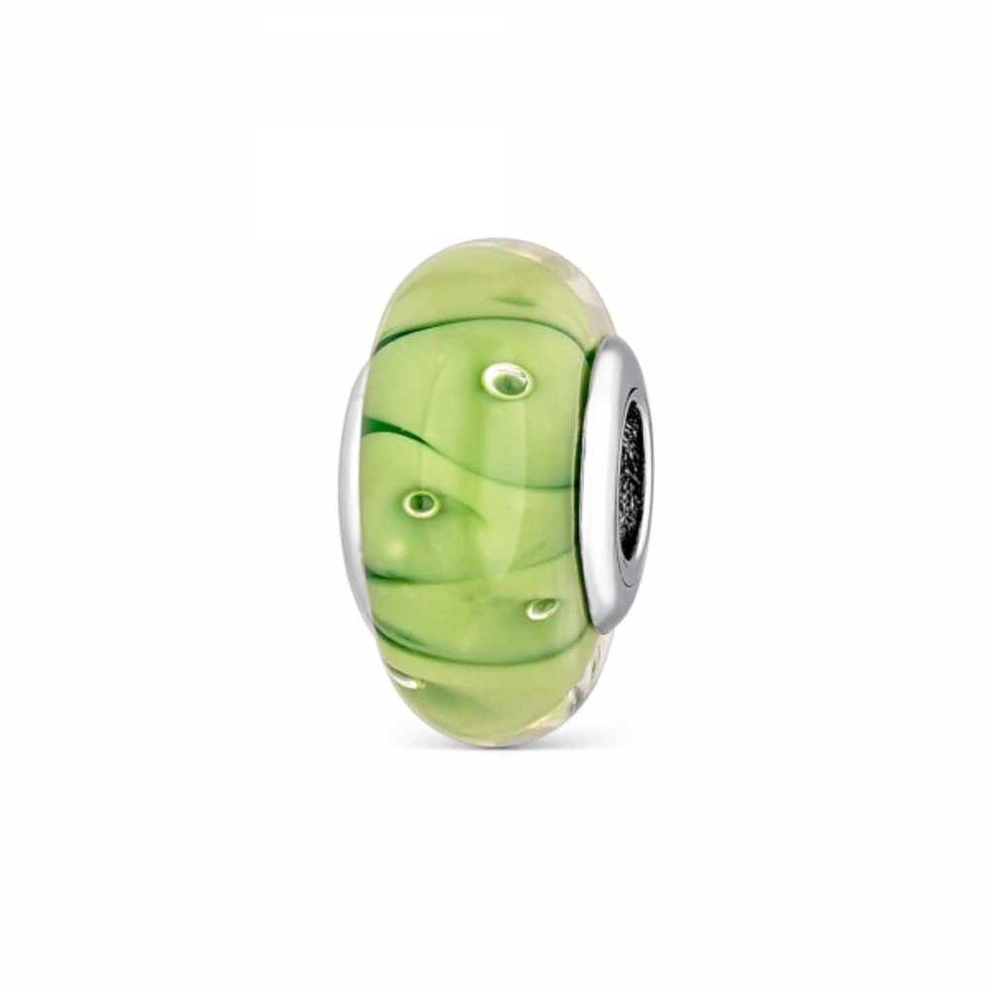 Abalorio murano naturaleza plata 1