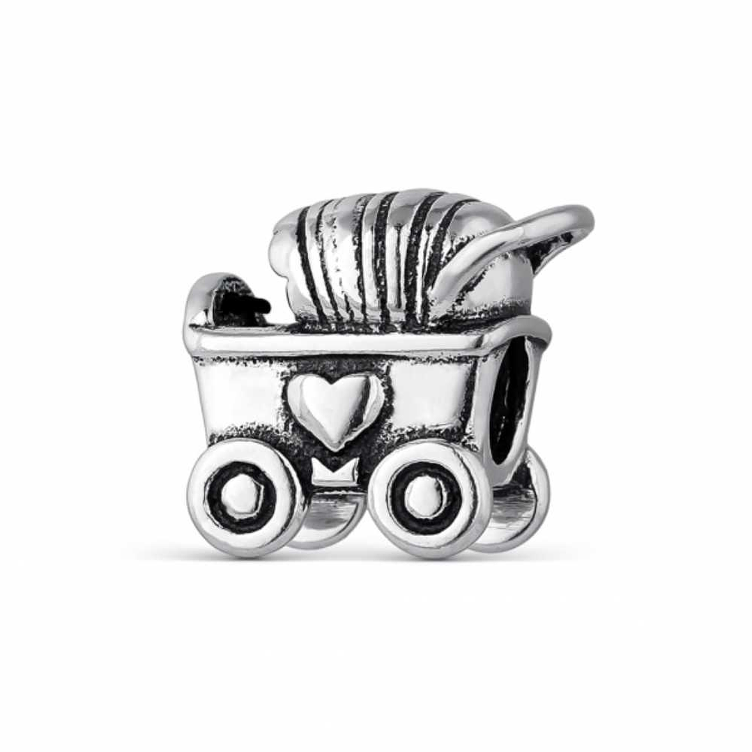 Abalorio carrito plata  1