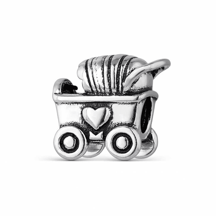 Abalorio carrito plata  1