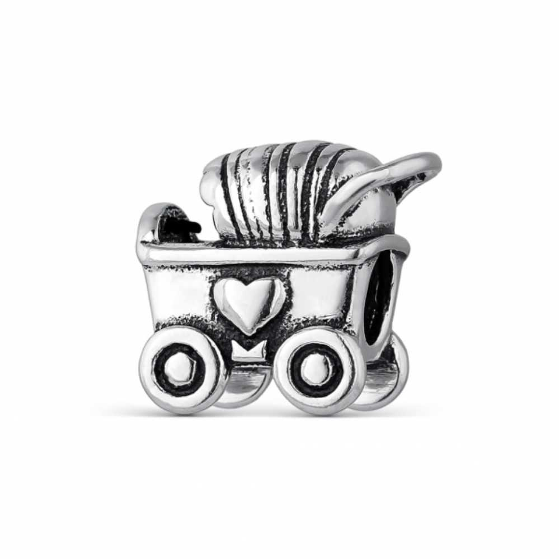 Abalorio carrito plata  1