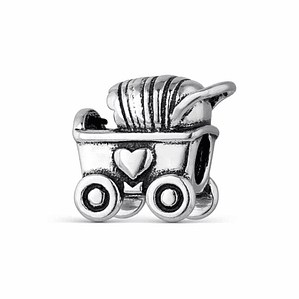 Abalorio carrito plata 