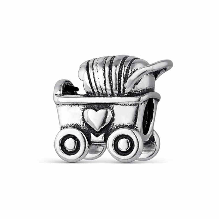 Abalorio carrito plata  1