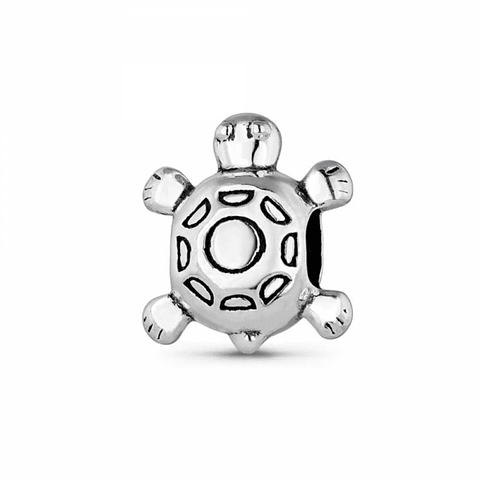 Abalorio tortuga plata
