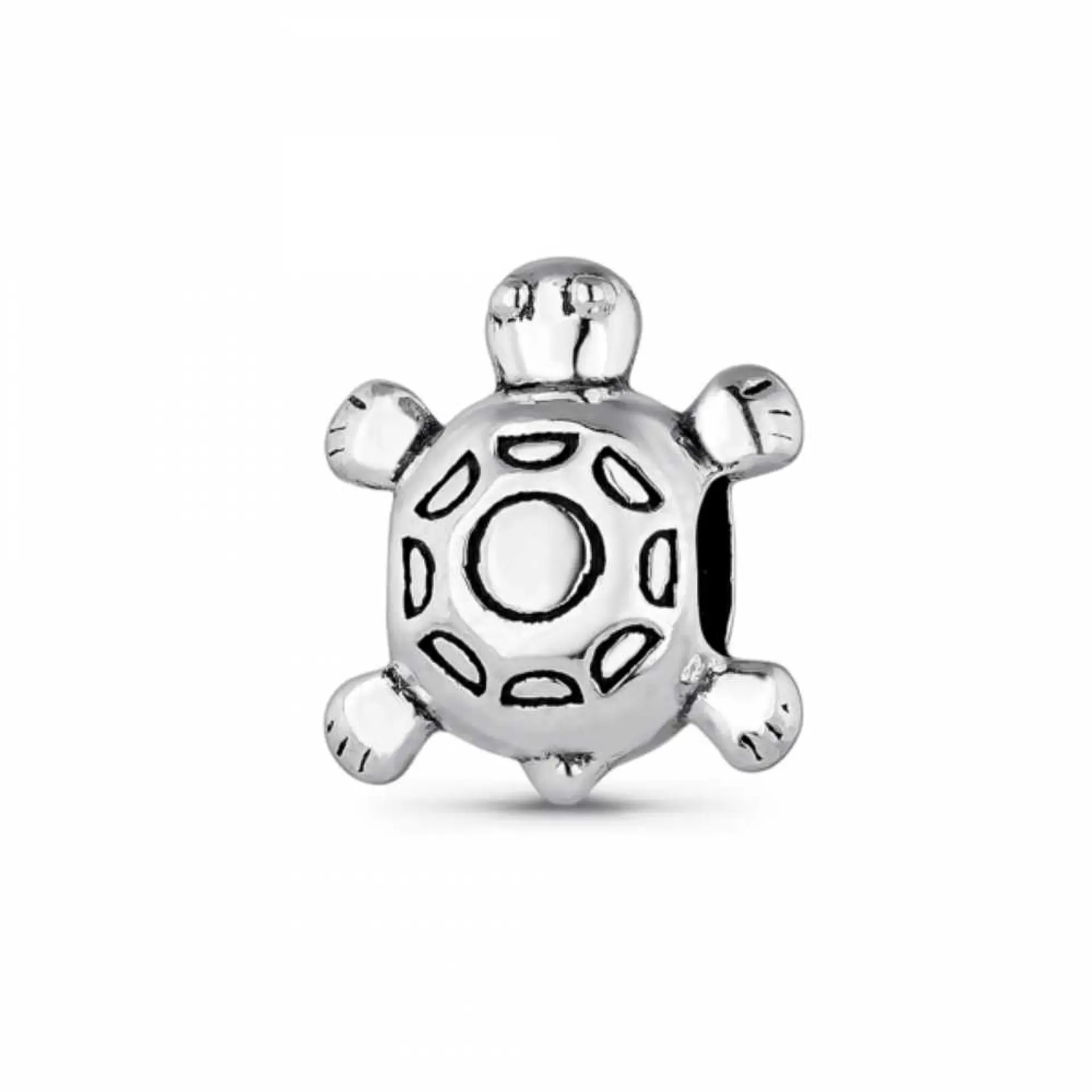 Abalorio tortuga plata 1