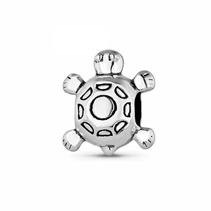 Abalorio tortuga plata