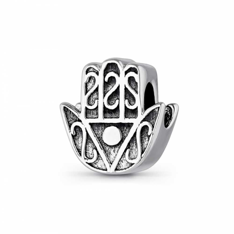 Abalorio hamsa plata  1