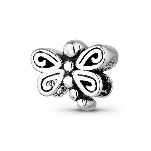 Abalorio libélula plata