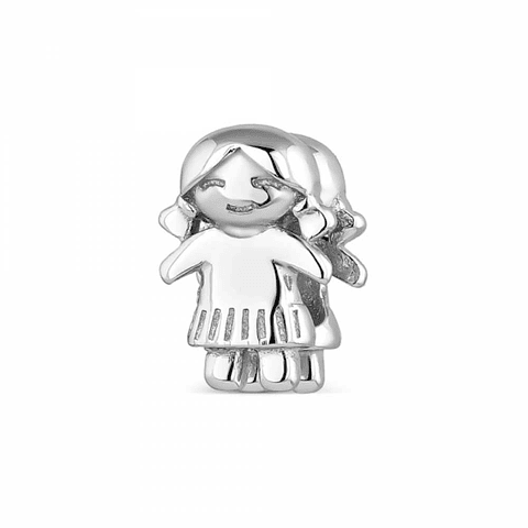 Abalorio niña plata