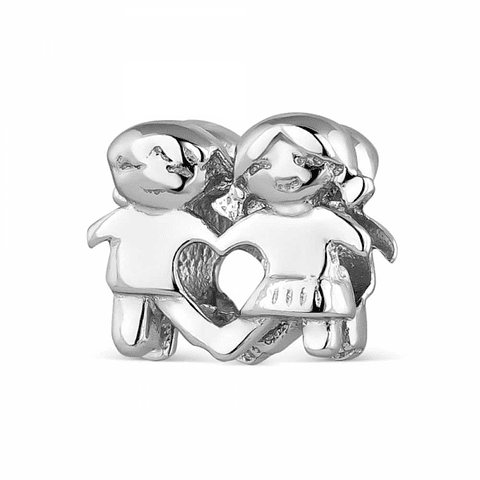 Abalorio niño y niña plata 