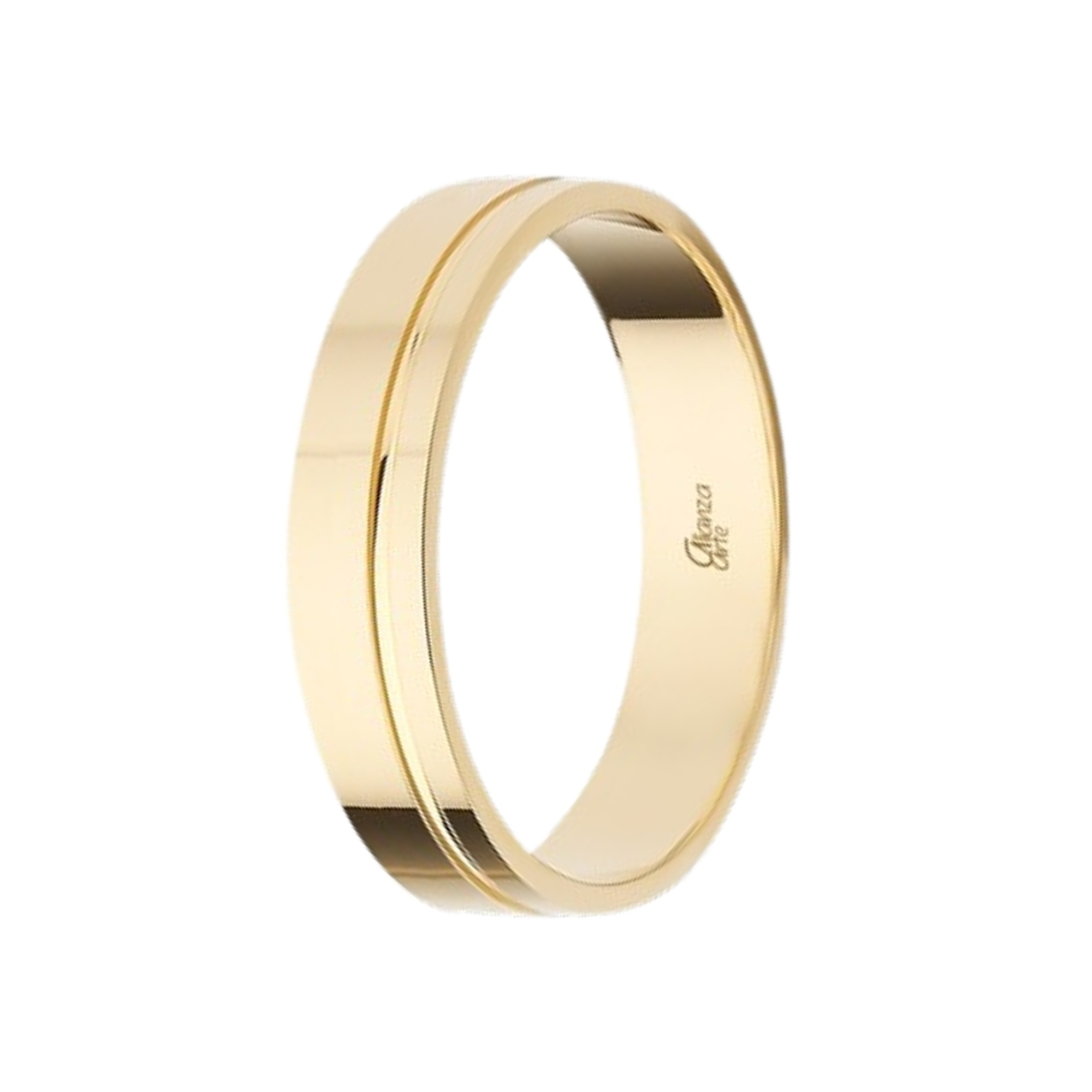 Alianza de Oro amarillo 4.5 mm 2