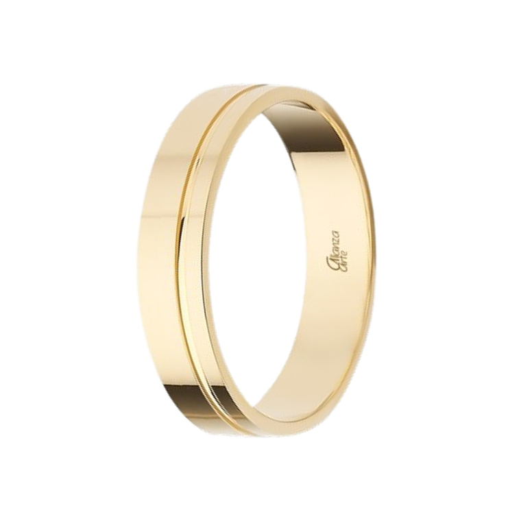 Alianza de Oro amarillo 4.5 mm 2