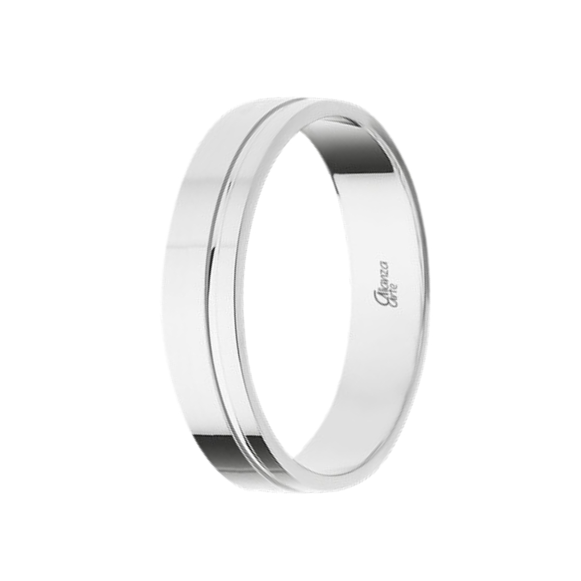 Alianza Oro blanco 4.5 mm 3