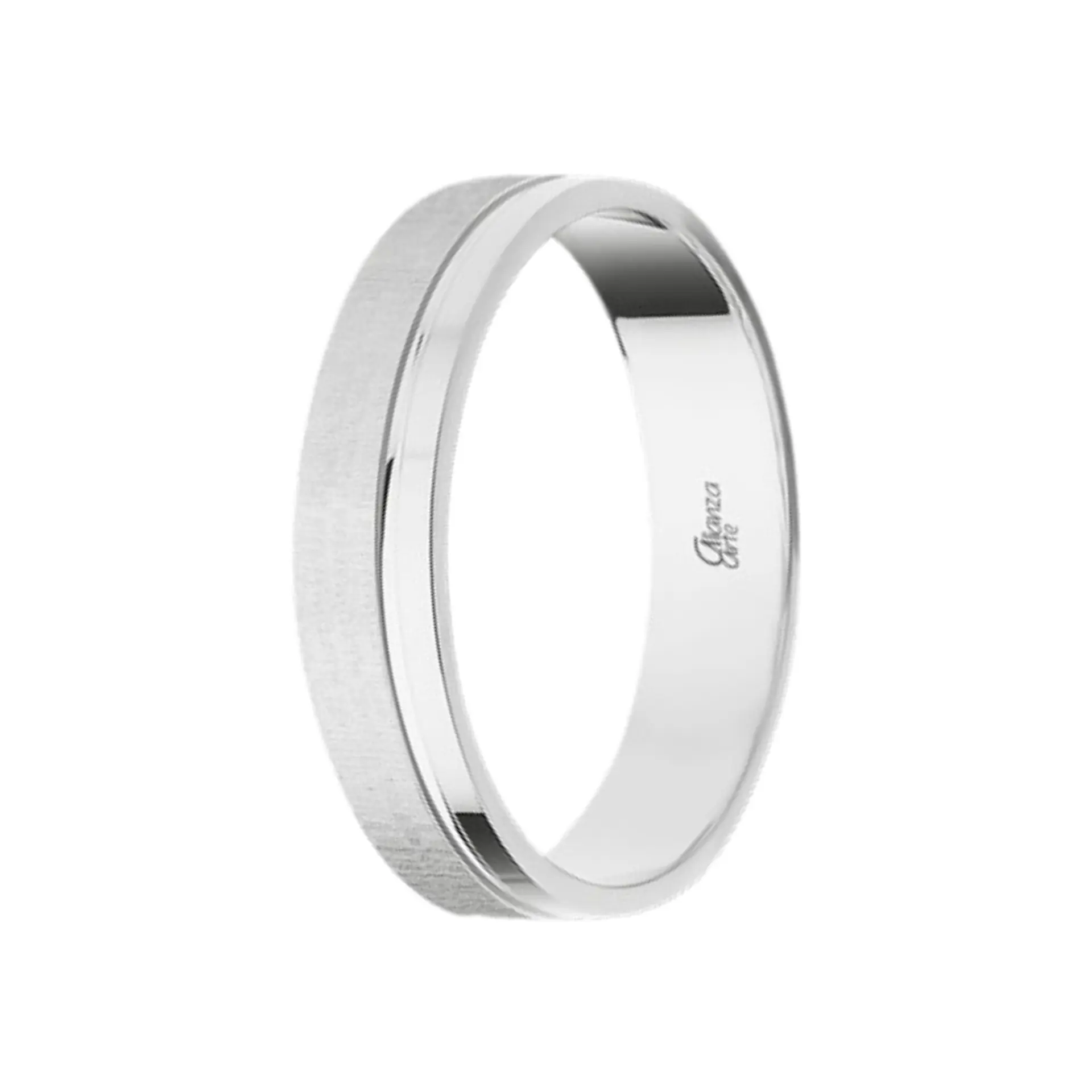 Alianza Oro blanco 4.5 mm 6