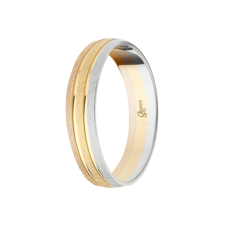 Alianza combinada Oro 4.5 mm 3