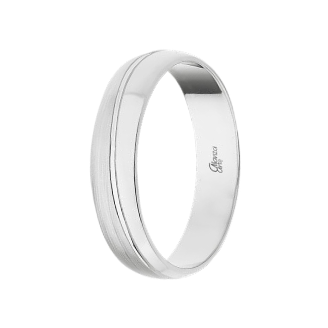 Alianza Oro blanco 4.5 mm 5