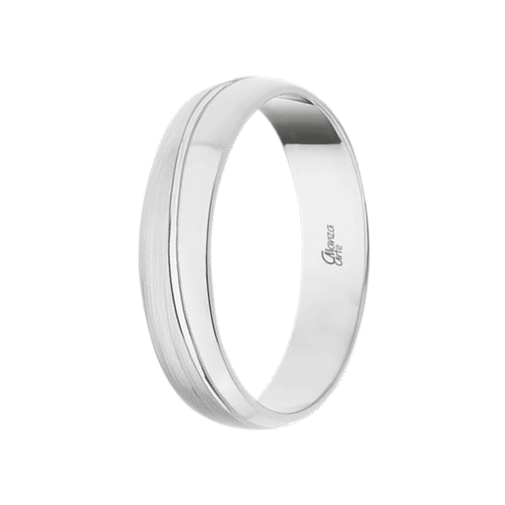 Alianza Oro blanco 4.5 mm 5