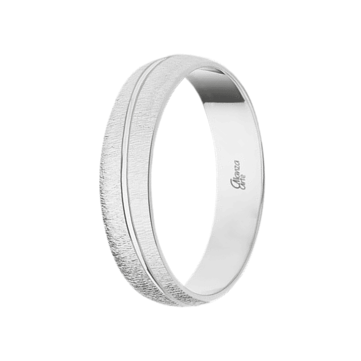 Alianza Oro blanco 4.5 mm 6