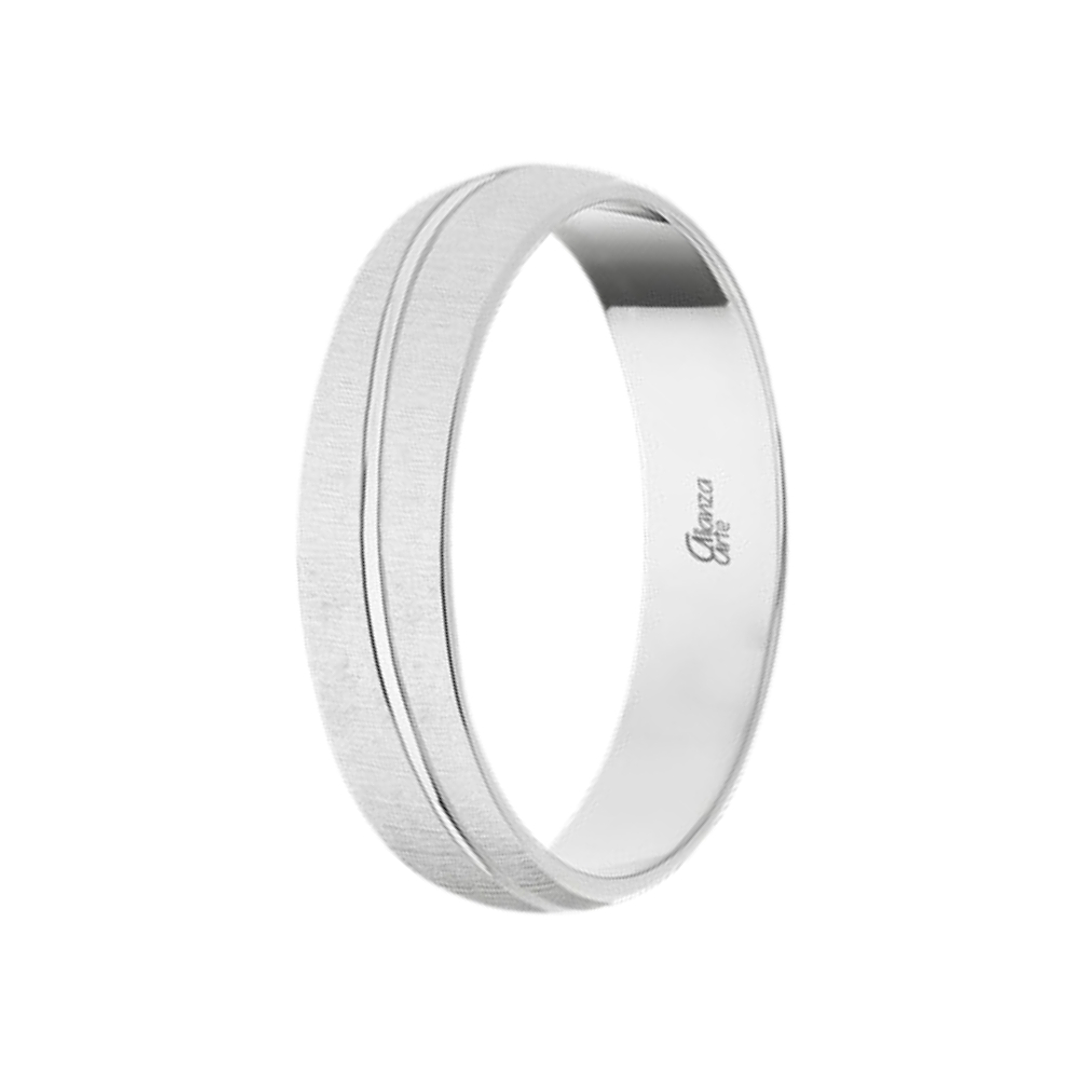 Alianza Oro blanco 4.5 mm 7