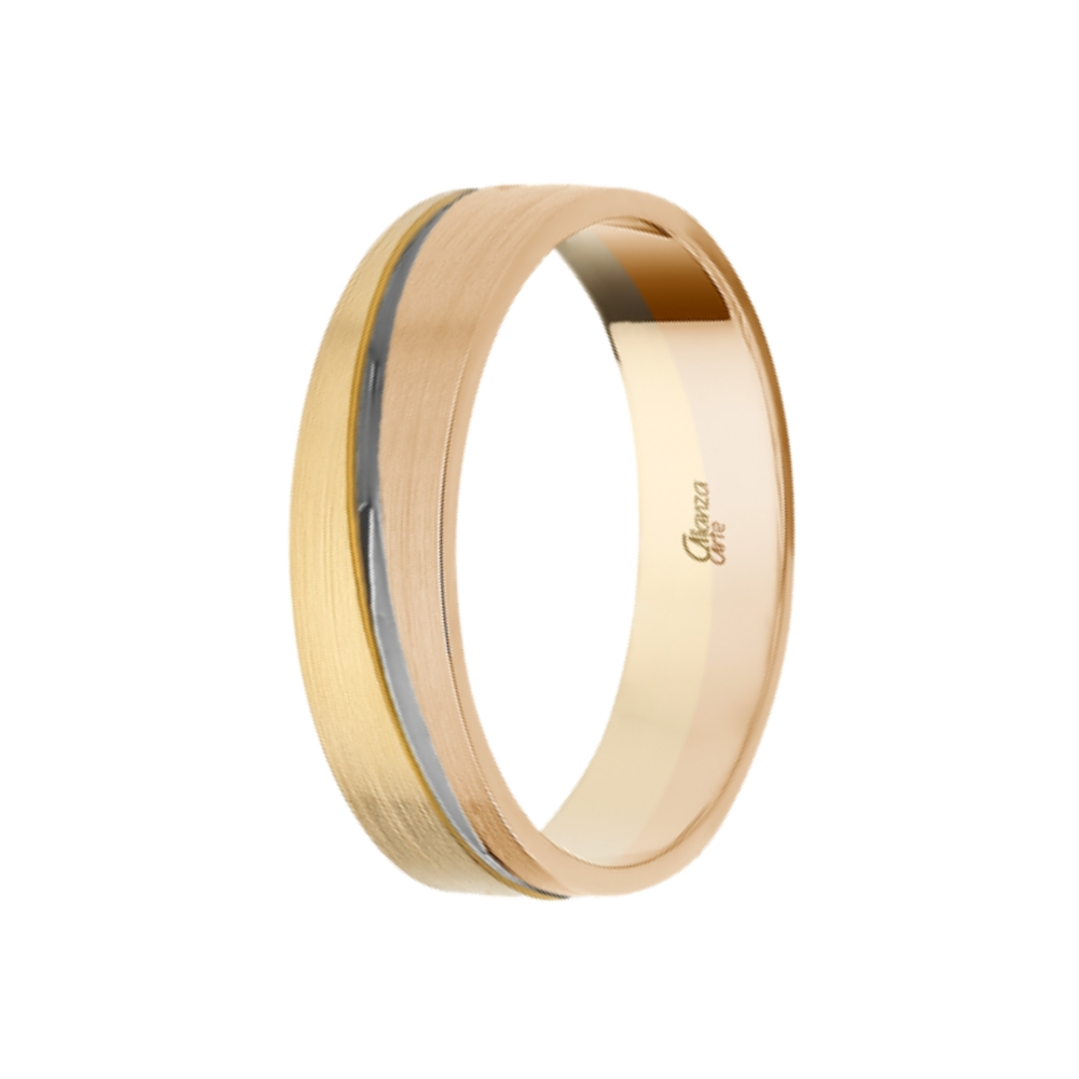 Alianza combinada Oro 5.0 mm 5