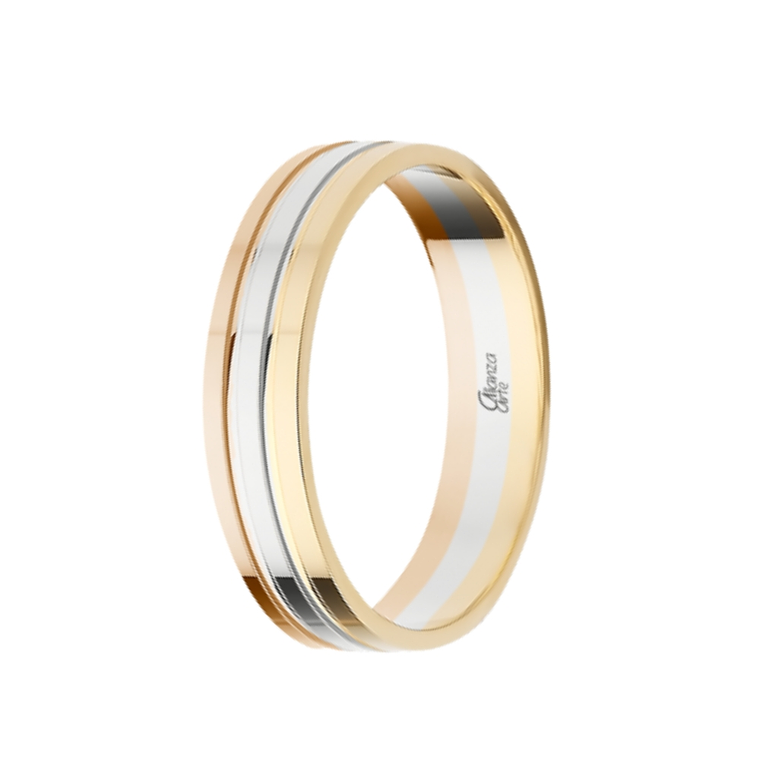 Alianza combinada Oro 4.5 mm 2