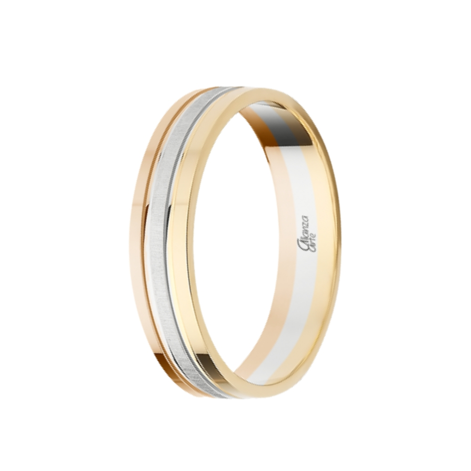 Alianza combinada Oro 4.5 mm 5