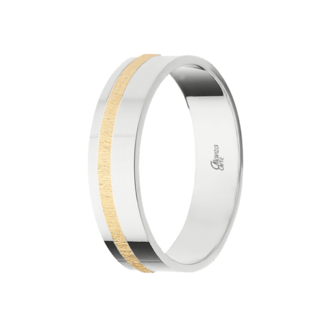 Alianza combinada Oro 5 mm 2