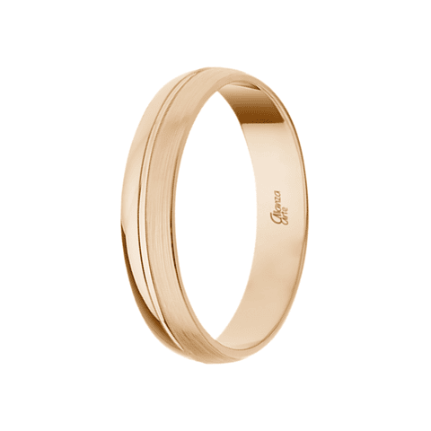 Alianza de Oro rosa 4 mm