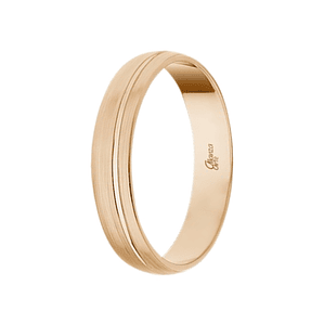 Alianza de Oro rosa 4 mm