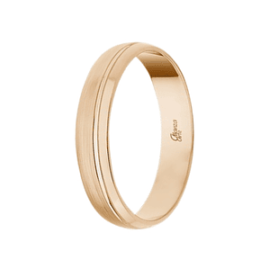 Alianza de Oro rosa 4 mm