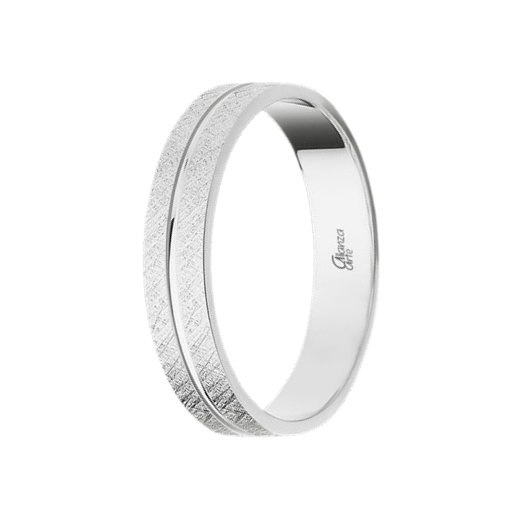 Alianza de Oro blanco 4 mm 2