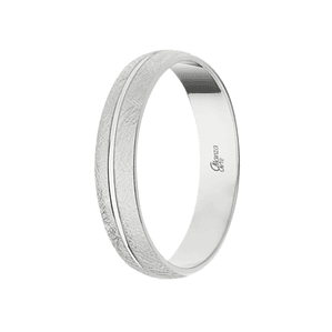 Alianza de Oro blanco 4 mm